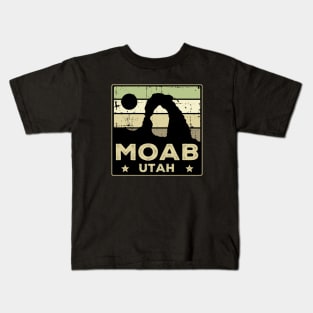 Moab Utah Retro Kids T-Shirt